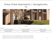 Tablet Screenshot of chevychaseapts.net