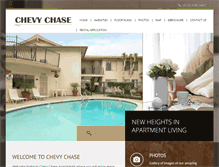 Tablet Screenshot of chevychaseapts.com